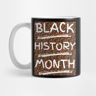 Black History Month Painted Letters. Mug